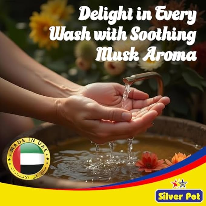 Silver Pot MUSK HAND WASH  5L GENTLE HYDRATING FORMULA WITH REFRESHING MUSK SCENT, EFFECTIVE GERM PROTECTION, AND LONG-LASTING SUPPLY - Image 2